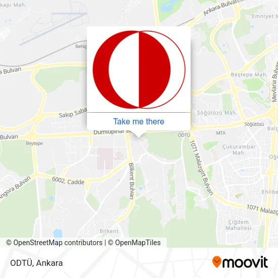 ODTÜ map