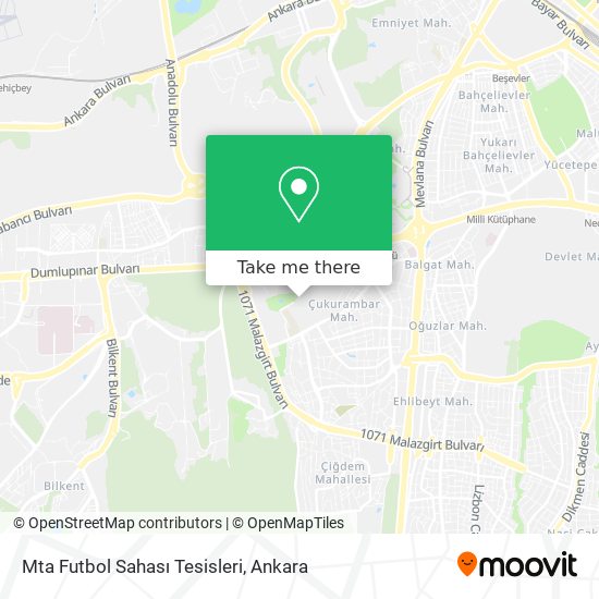 Mta Futbol Sahası Tesisleri map