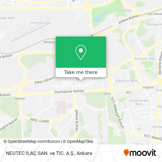 NEUTEC İLAÇ SAN. ve TİC. A.Ş. map
