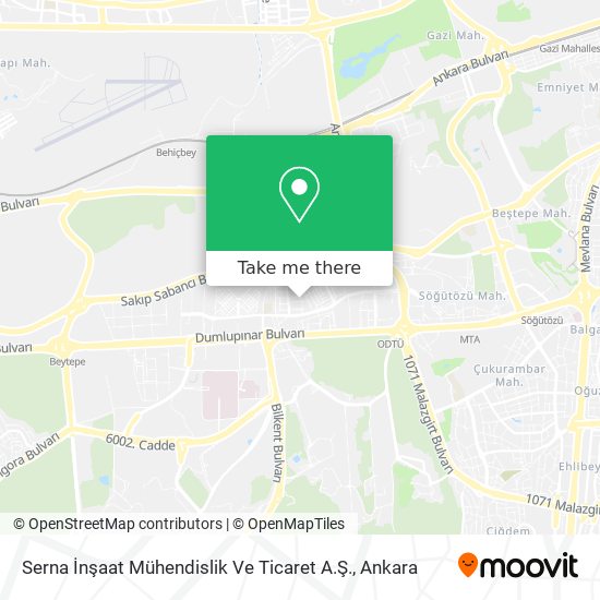 Serna İnşaat Mühendislik Ve Ticaret A.Ş. map
