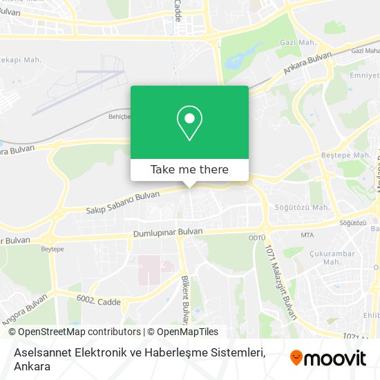 Aselsannet Elektronik ve Haberleşme Sistemleri map