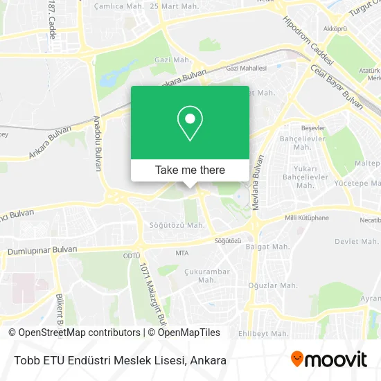 Tobb ETU Endüstri Meslek Lisesi map