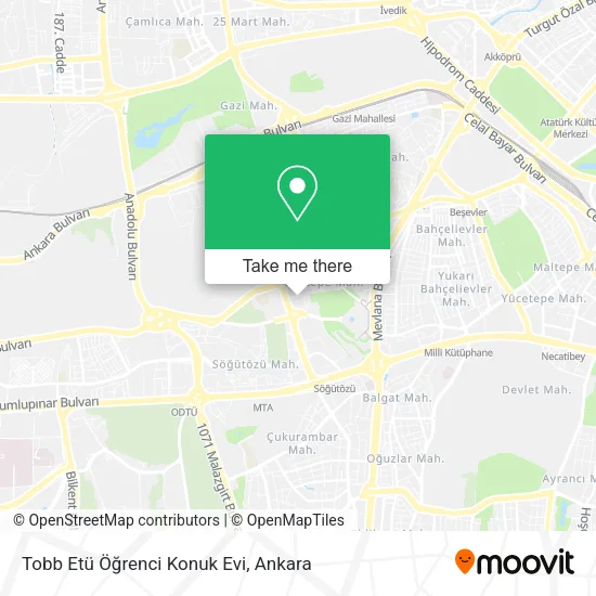Tobb Etü Öğrenci Konuk Evi map
