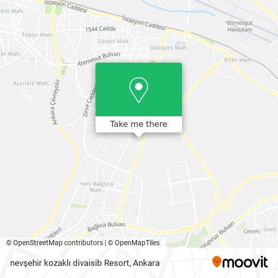 nevşehir kozaklı divaisib Resort map