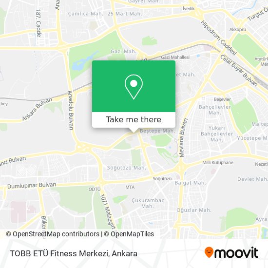 TOBB ETÜ Fitness Merkezi map