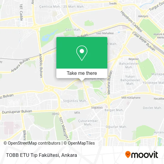 TOBB ETU Tıp Fakültesi map