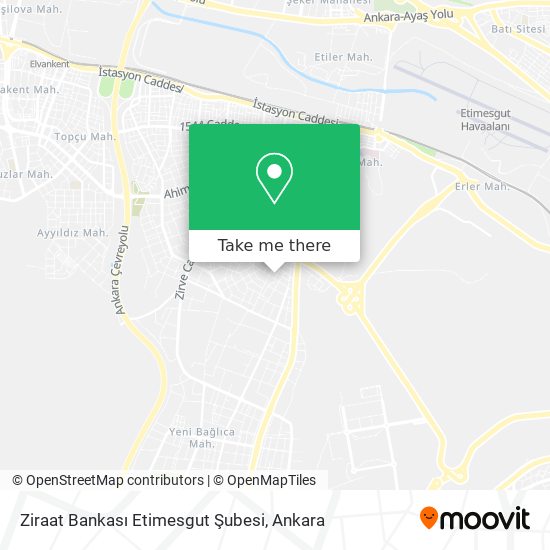 Ziraat Bankası Etimesgut Şubesi map