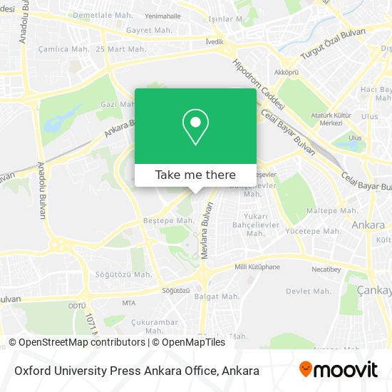Oxford University Press Ankara Office map