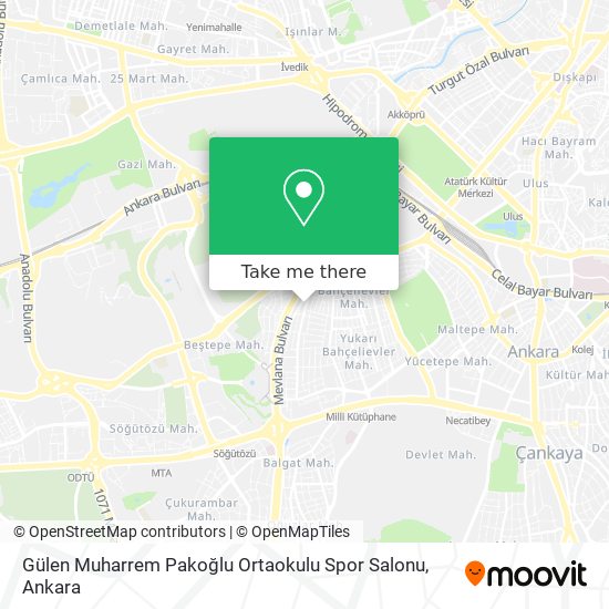 Gülen Muharrem Pakoğlu Ortaokulu Spor Salonu map