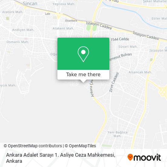 Ankara Adalet Sarayı 1. Asliye Ceza Mahkemesi map