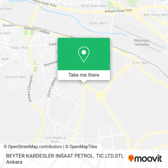 BEYTER KARDESLER  INSAAT  PETROL.  TIC.LTD.STI map