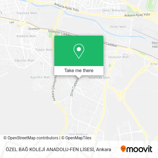 ÖZEL BAĞ KOLEJİ ANADOLU-FEN LİSESİ map
