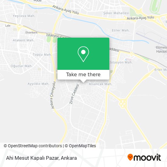 Ahi Mesut Kapalı Pazar map