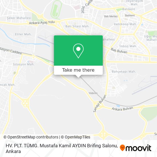 HV. PLT. TÜMG. Mustafa Kamil AYDIN Brifing Salonu map