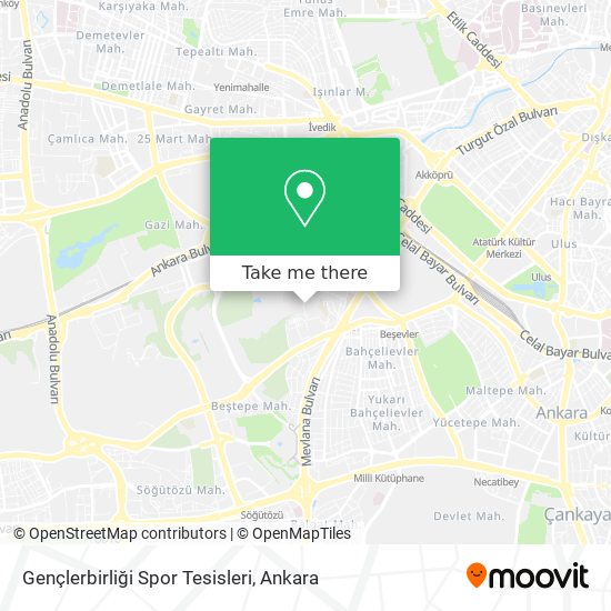 Gençlerbirliği Spor Tesisleri map