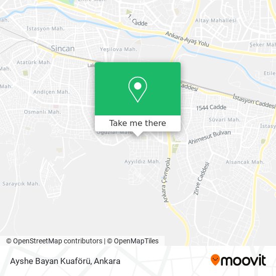 Ayshe Bayan Kuaförü map