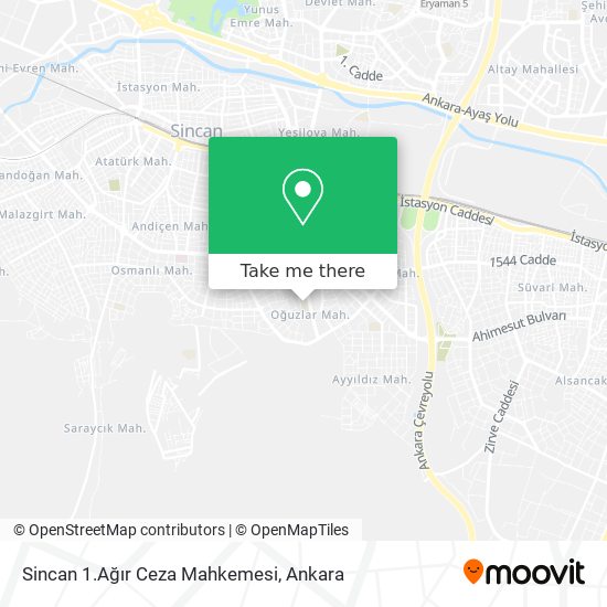 Sincan 1.Ağır Ceza Mahkemesi map
