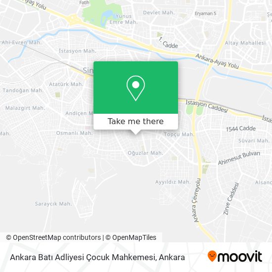 Ankara Batı Adliyesi Çocuk Mahkemesi map