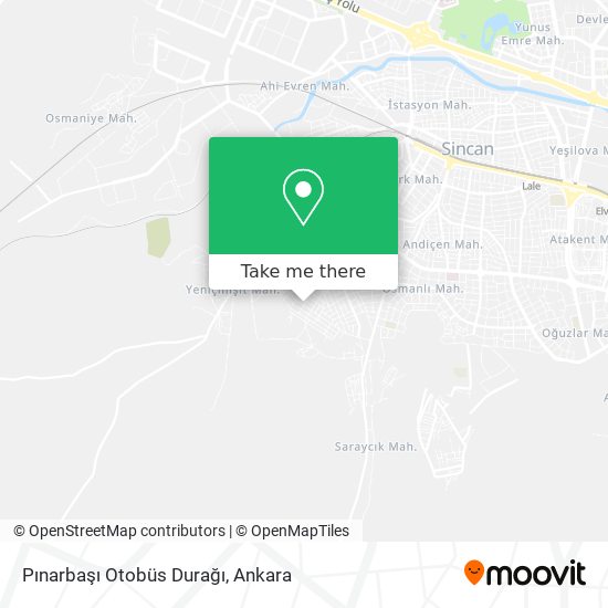 Pınarbaşı Otobüs Durağı map