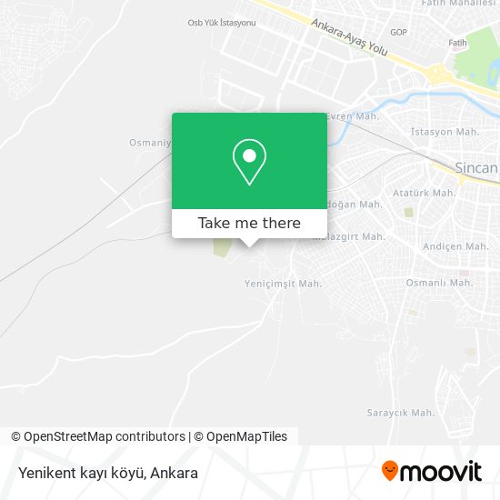 Yenikent kayı köyü map