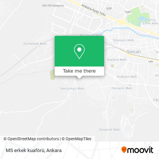 MS erkek kuaförü map