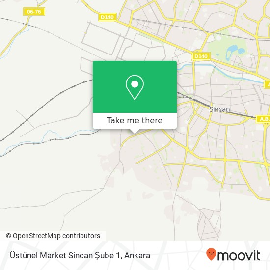 Üstünel Market Sincan Şube 1 map