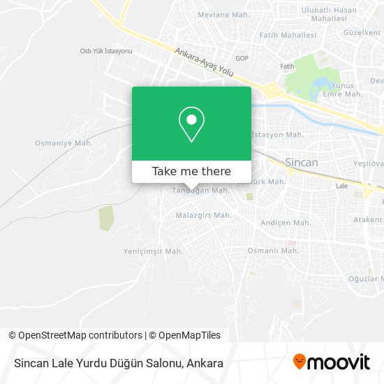 Sincan Lale Yurdu Düğün  Salonu map