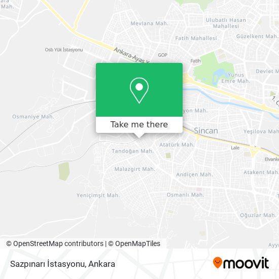 Sazpınarı İstasyonu map