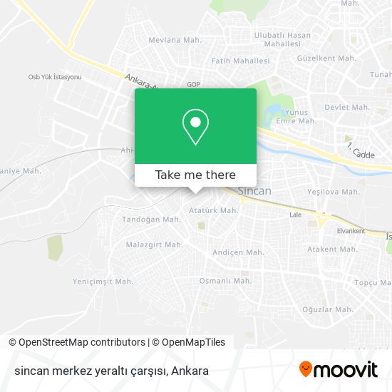 sincan  merkez yeraltı çarşısı map