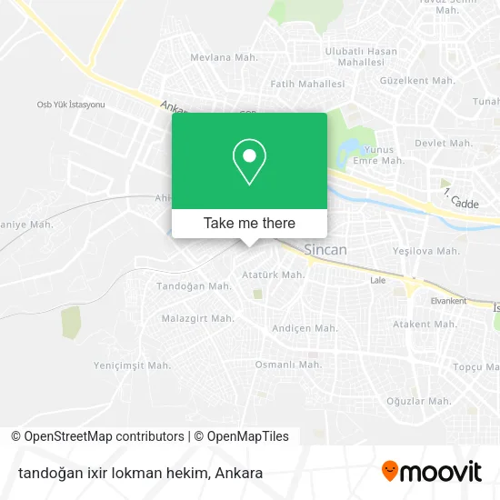 tandoğan ixir lokman hekim map