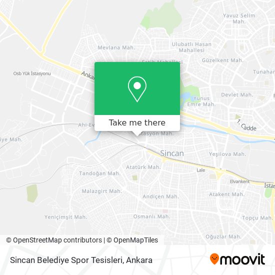 Sincan Belediye Spor Tesisleri map