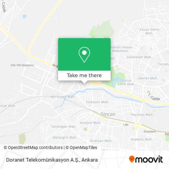 Doranet Telekomünikasyon A.Ş. map