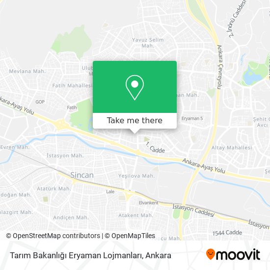 Tarım Bakanlığı Eryaman Lojmanları map