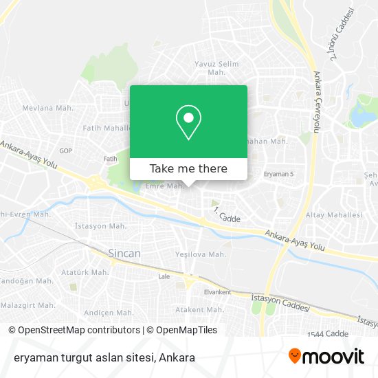 eryaman turgut aslan sitesi map