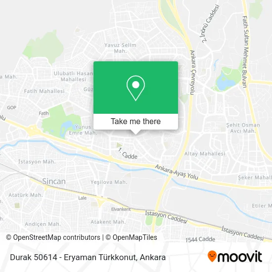 Durak 50614 - Eryaman Türkkonut map