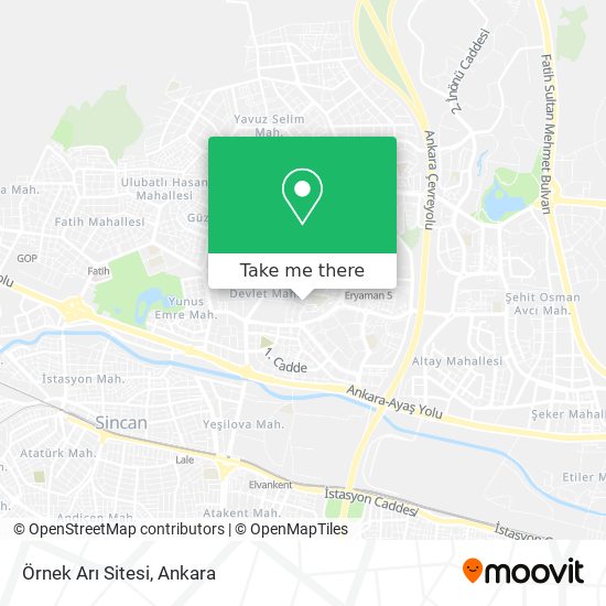 Örnek Arı Sitesi map
