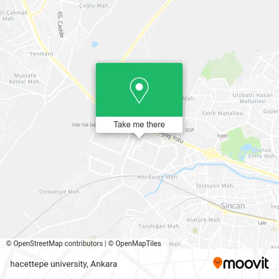 hacettepe university map