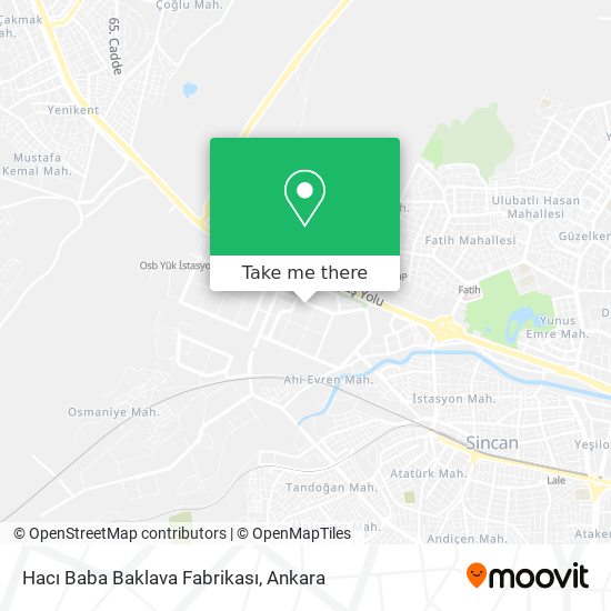 Hacı Baba Baklava Fabrikası map