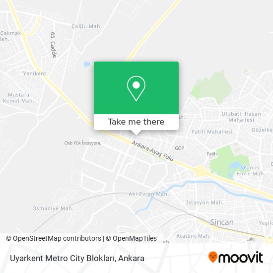 Uyarkent Metro City Blokları map