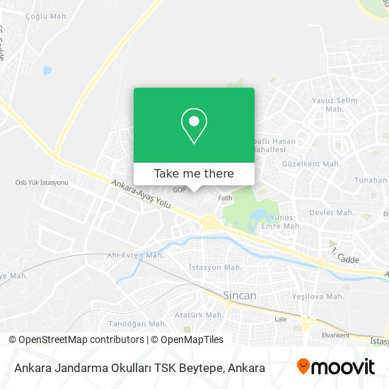 Ankara Jandarma  Okulları TSK Beytepe map