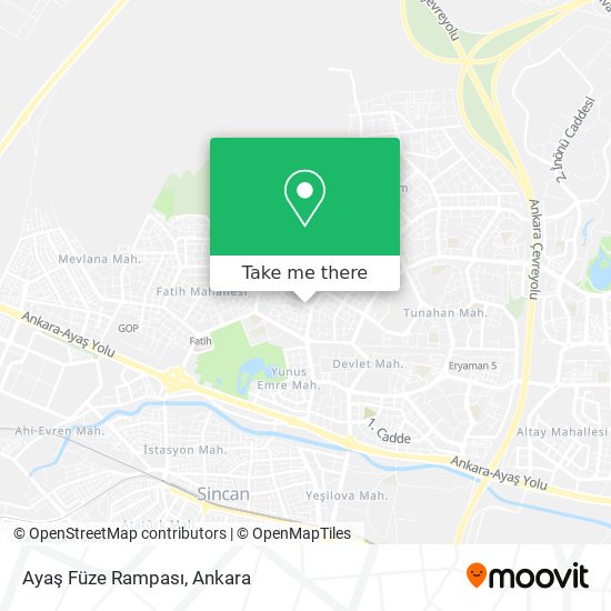 Ayaş Füze Rampası map