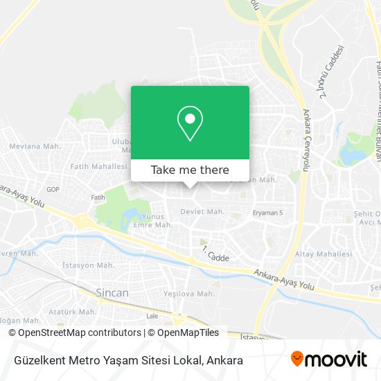 Güzelkent Metro Yaşam Sitesi Lokal map