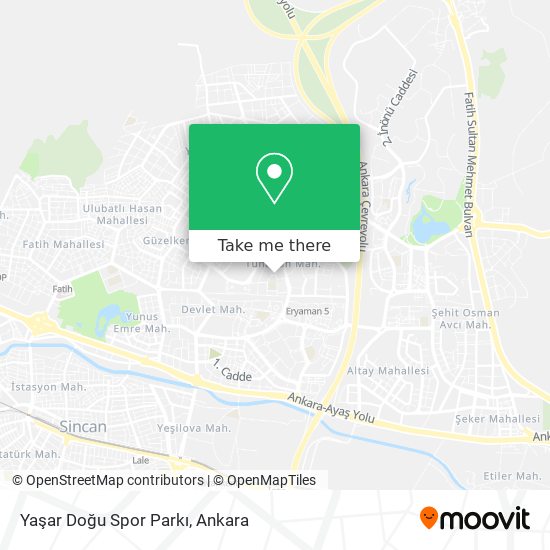 Yaşar Doğu Spor Parkı map