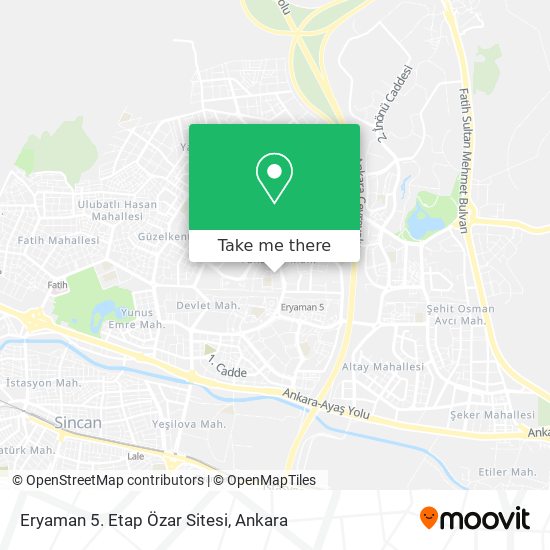 Eryaman 5. Etap Özar Sitesi map