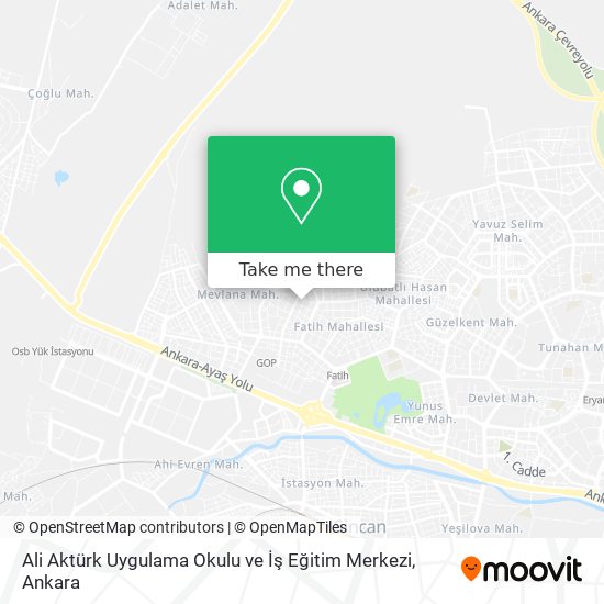 Ali Aktürk Uygulama Okulu ve İş Eğitim Merkezi map