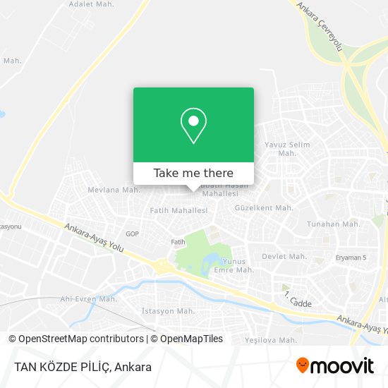 TAN KÖZDE PİLİÇ map