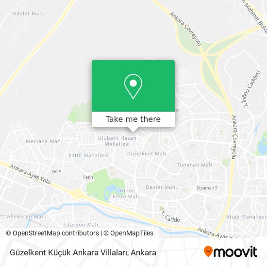 Güzelkent Küçük Ankara Villaları map