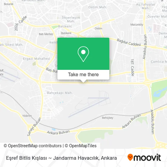 Eşref Bitlis Kışlası ~ Jandarma Havacılık map