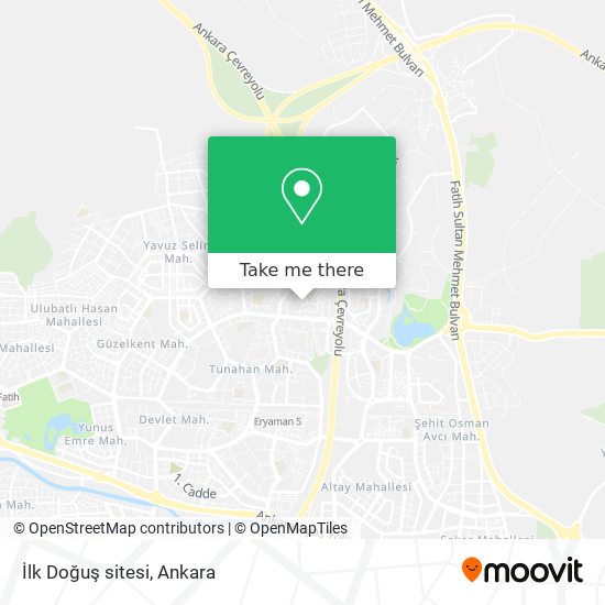 İlk Doğuş sitesi map