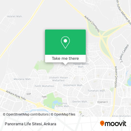 Panorama Life Sitesi map